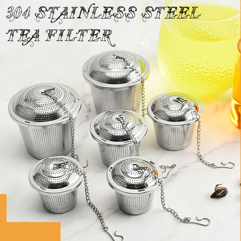 Nettle Leaf Tea - 304 สแตนเลสสตีลชากรองตาข่ายหมุนล็อคเกรดอาหารกันสนิม Brewing เครื่องมือสําหรับชาใบหลวมเครื่องเทศพิธีพิธีกรรม