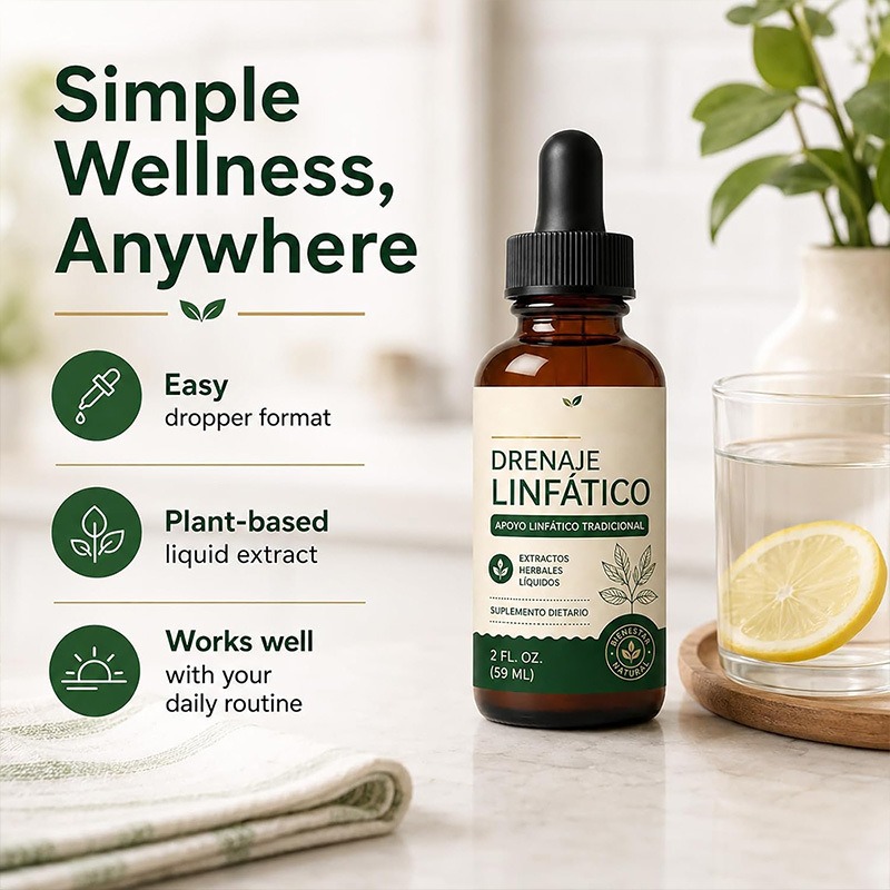 Herbal Wellness Liquid - 59 มล. หยดสมุนไพรธรรมชาติสำหรับการระบายน้ำเหลือง ผลิตภัณฑ์บำรุงสุขภาพ ช่วยส่งเสริมการระบายน้ำเหลือง บำรุงร่างกายทุกวัน