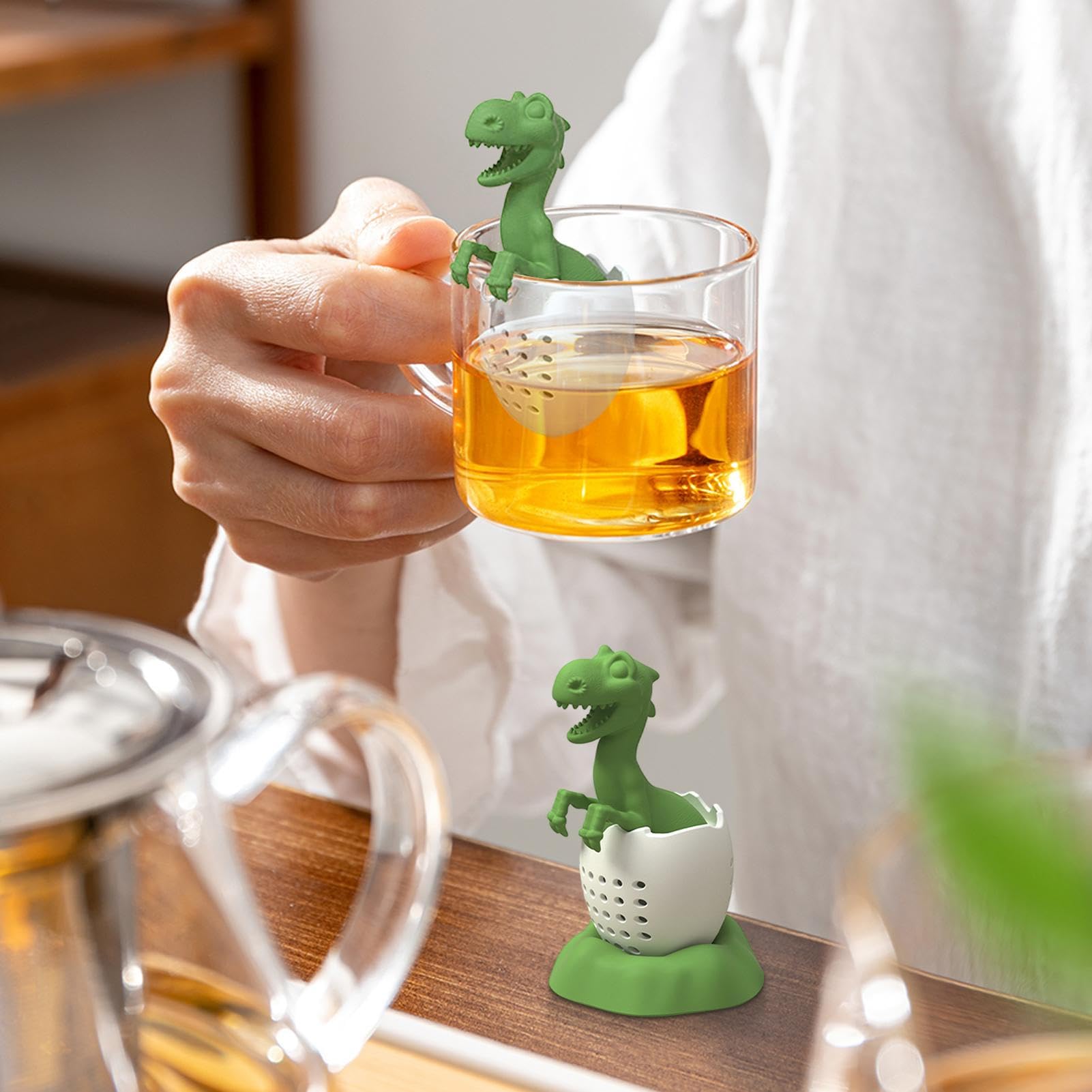 ที่กรองชาซิลิโคนที่กรองชาดํากร - Nettle Leaf Tea บทวิจารณ์และราคา