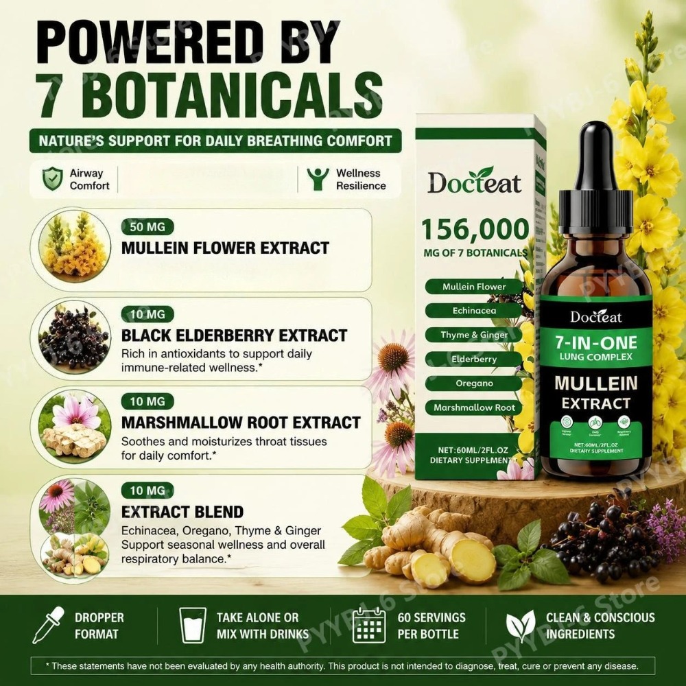 ด็อกทีท 7-in-1 สารสกัดมัลลีนแบ - Herbal Wellness Liquid บทวิจารณ์และราคา