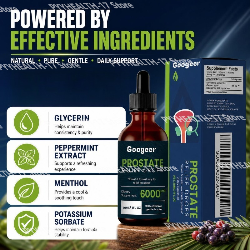 กูเกียร์ โพรสเตท เวลเนส ดรอปส์ - Herbal Wellness Liquid บทวิจารณ์และราคา