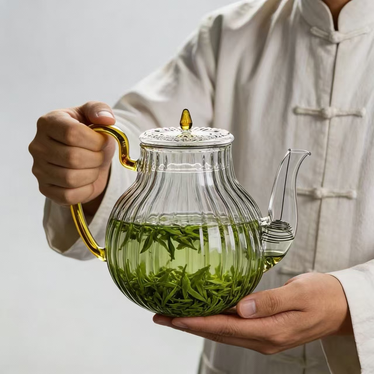 กาน้ำชาแก้วลายทางขนาด 700 มล.  - Nettle Leaf Tea บทวิจารณ์และราคา